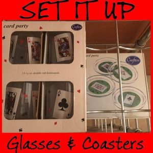 BUNDLE YOUR WIN SET COASTERS & GLASSES
